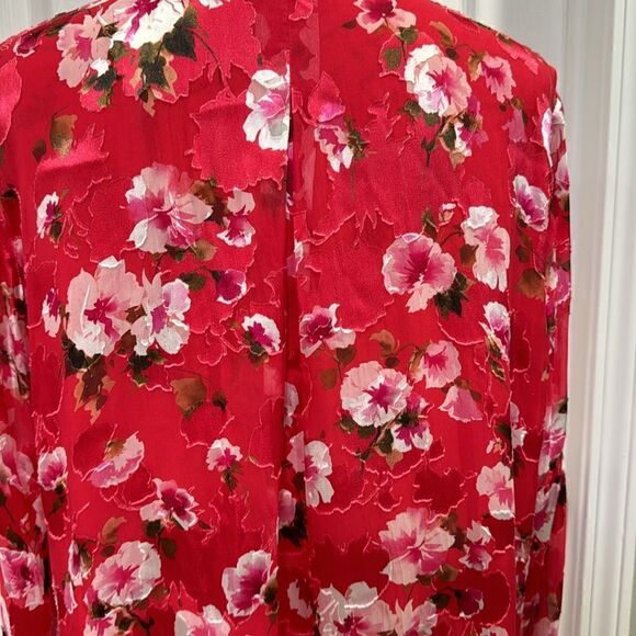 ELIE TAHARI PRIMROSE SHIRT PEONY MULTI - Picture 7 of 14